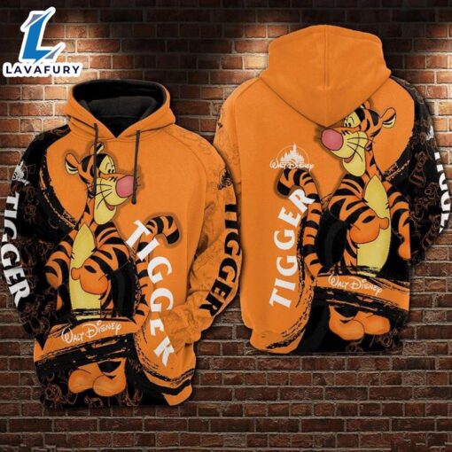 Winnie The Pooh Cartoon Tigger Hoodie All Over Printed 3D Unisex Men Women