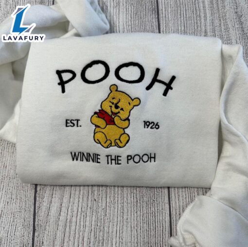 Merry Christmas  Winnie The Pooh Embroidered Sweatshirt Gift For Herhim Gift Christmas