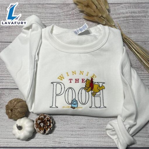 Merry Christmas  Winnie The Pooh Embroidered Sweatshirt Winnie The Pooh Crewneck Gift Christmas