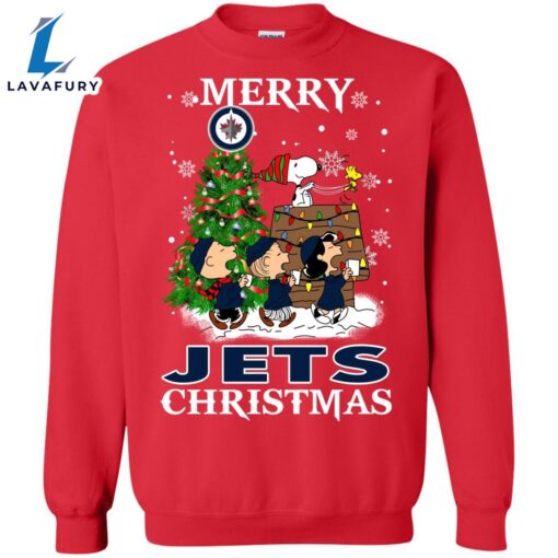 Winnipeg Jets Christmas Snoopy Ugly Sweater Style Shirt