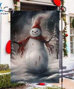 Merry Christmas  Winters Whisper The Mystical Snowman Snowman Xmas Garden Flag