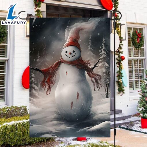 Merry Christmas  Winters Whisper The Mystical Snowman Snowman Xmas Garden Flag