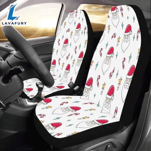 A Magical Christmas With Santa Claus And Gifts Car Seat Covers  Car Decor