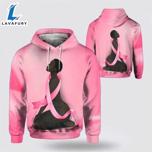 African American Women Fight Breast Cancer Pink Hoodie