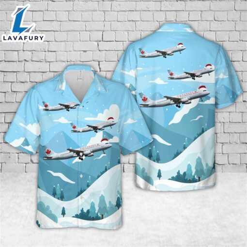 Air Canada Airbus A320-214 Christmas Hawaiian Shirt