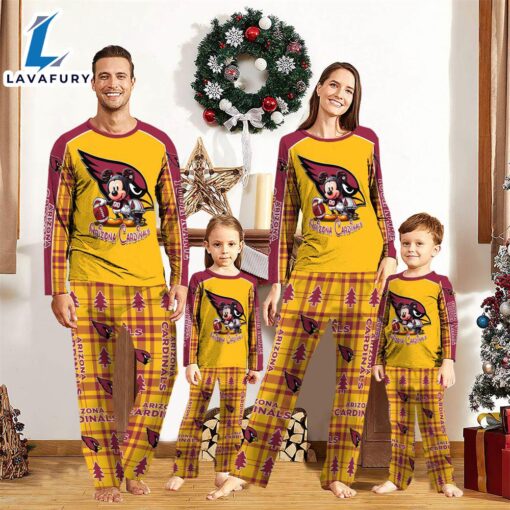 Arizona Cardinals Pajamas Personalized Your Name NFL And Mickey Mouse Pajamas  Gift For Christmas