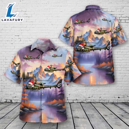 A?rospatiale SA 342 Gazelle French Army Christmas Hawaiian Shirt