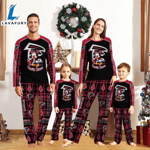 Atlanta Falcons Pajamas Personalized Your Name NFL And Mickey Mouse Pajamas  Gift For Christmas