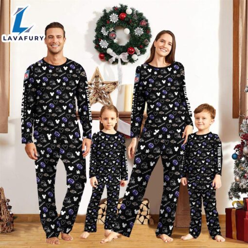 Baltimore Ravens NFL And Mickey Mouse Pajamas Custom Your Name  Gift For Christmas