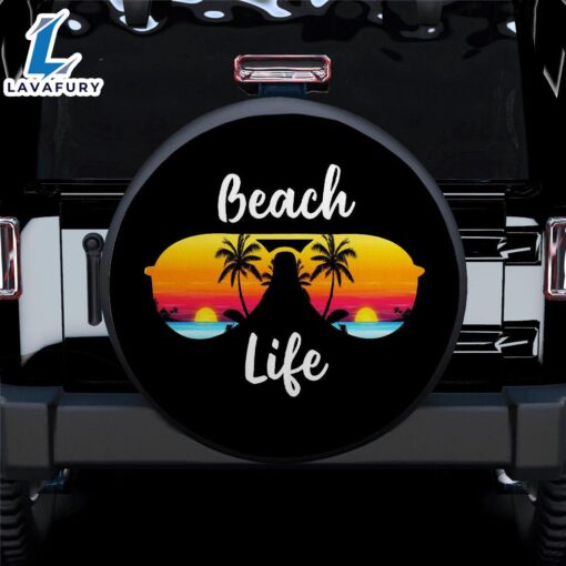 Beach Life Car Spare Tire Covers Gift For Campers