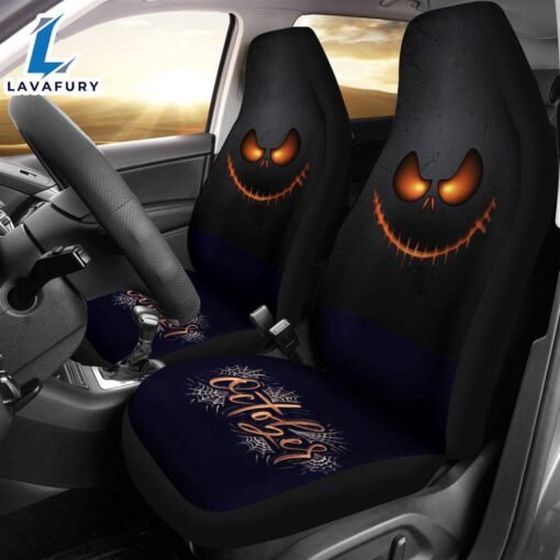 Best Nightmare Christmas October Premium Custom Car Seat Covers Decor Protector Car Decor