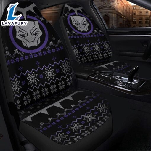 Black Panther Christmas Premium Custom Car Seat Covers Decor Protectors Car Decor