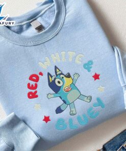 Bluey Cartoon Embroidered Sweatshirt Fashion…