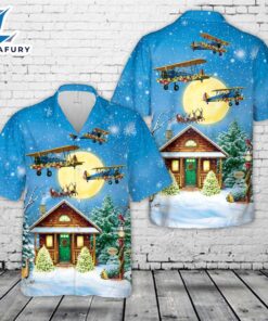 BoeingStearman PT-17 Christmas Hawaiian Shirt