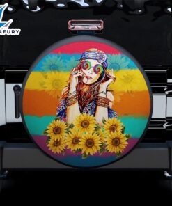 Boho Girl Sunflower Car Spare…