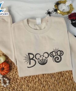 Boo Mouse Cartoon Halloween Embroidered…