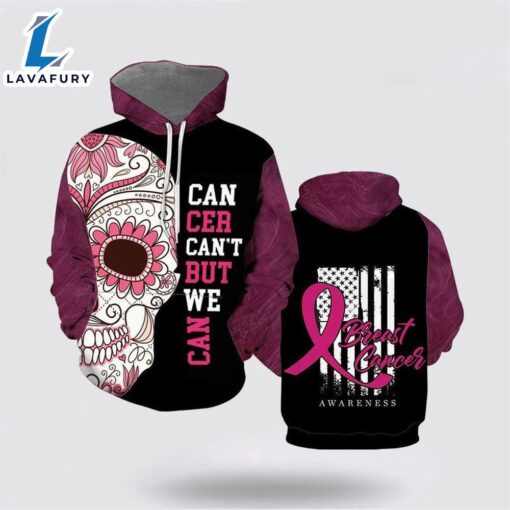 Breast Cancer Faith Unique All Over Print Hoodie