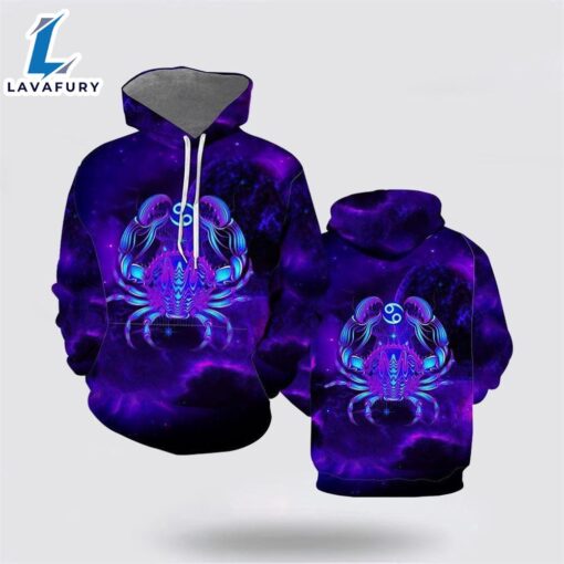 Breast Cancer Polynesian Crab All Over Print Hoodie