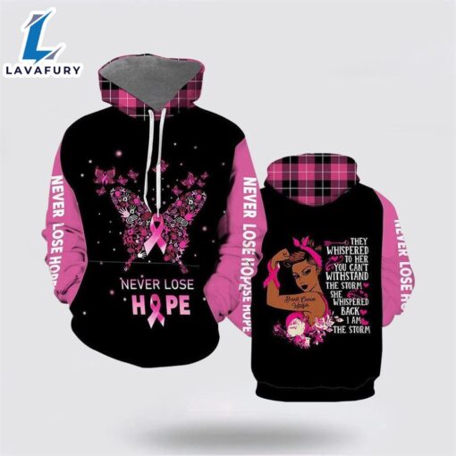 Breast Cancer Warrior All Over Print Hoodie