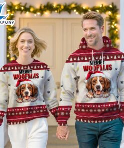 Brittany Dog Merry Woofmas Christmas…