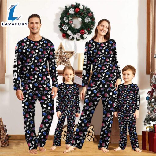 Buffalo Bills NFL And Mickey Mouse Pajamas Custom Your Name  Gift For Christmas