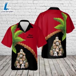 Bulldog Christmas Tree Hawaiian Shirt