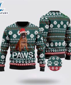 Bullmastiff Santa Printed Ugly Christmas…