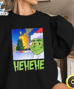 Burning Christmas tree shirt Merry…