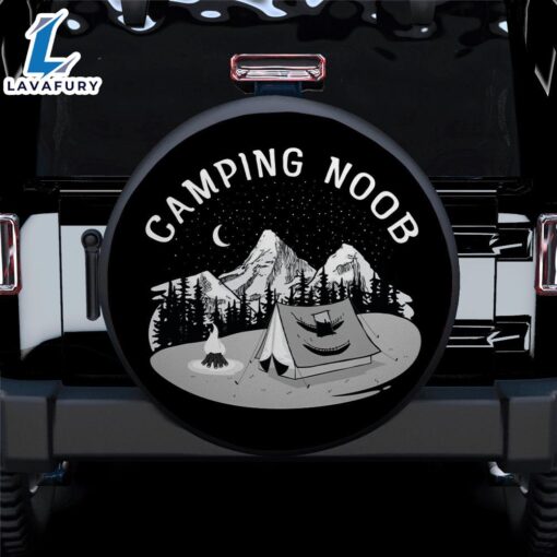 Camping Noob Holiday Car Spare Tire Cover Gift For Campers