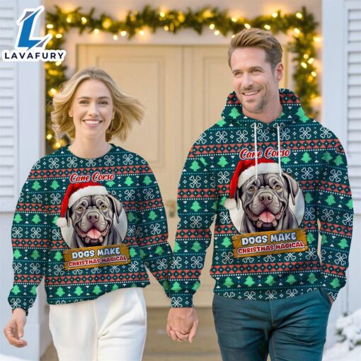 Cane Corso Dog Make Christmas Magical Christmas Sweatshirt & Hoodie   Gift Christmas