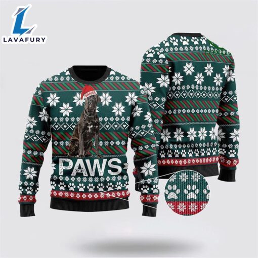 Cane Corso Santa Printed Ugly Christmas Sweater For Men And Women  Gift Dog Loves