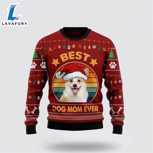 Cardigan Welsh Corgi Best Dog Mom Ever Ugly Christmas Sweater For Men And Women  Gift Dog Loves