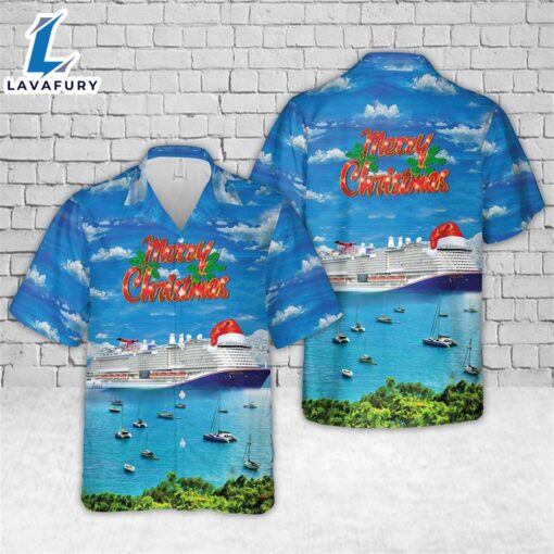 Carnival Cruise Line Mardi Gras Christmas Hawaiian Shirt