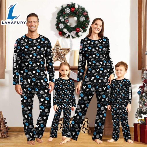 Carolina Panthers NFL And Mickey Mouse Pajamas Custom Your Name  Gift For Christmas