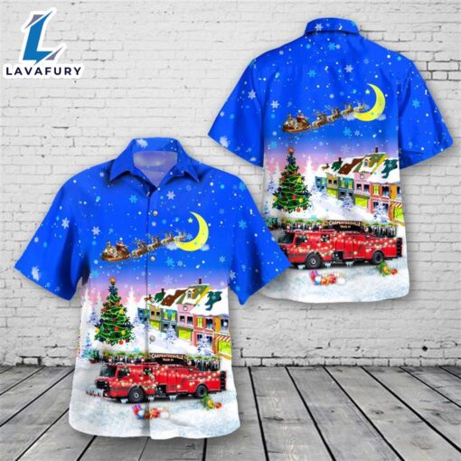 Carpentersville, Illinois, Carpentersville Fire Department Christmas Hawaiian Shirt