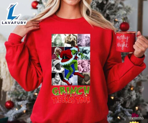 Cheap Grinch Eras Tour Sweatshirt, Christmas Gift For Your Family  Merry Christmas Shirt