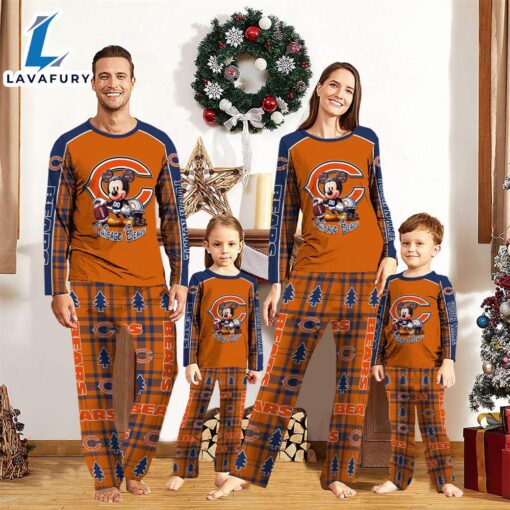 Chicago Bears Pajamas Personalized Your Name NFL And Mickey Mouse Pajamas  Gift For Christmas