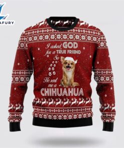 Chihuahua True Friend Ugly Christmas…