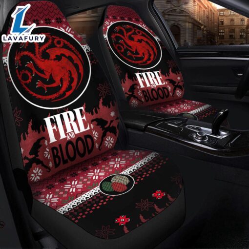 Christmas Game Of Thrones Targaryen Christmas Premium Custom Car Seat Covers Decor Protectors Car Decor