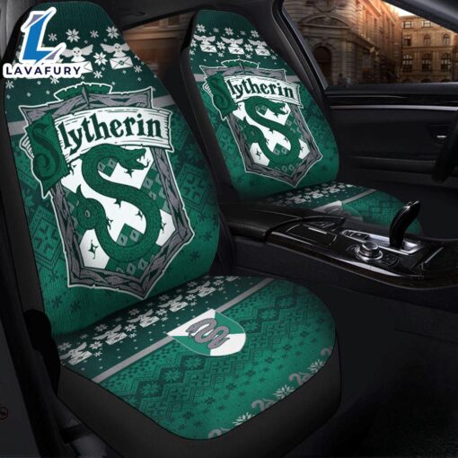 Christmas Harry Potter Slytherin Christmas Premium Custom Car Seat Covers Decor Protectors Car Decor