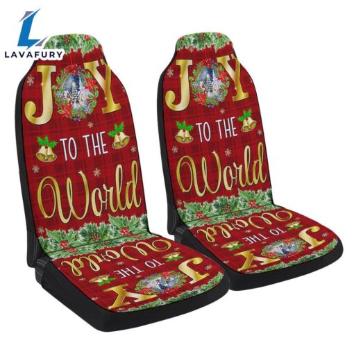 Christmas Joy To The World Seat Cover Cars Car Decor