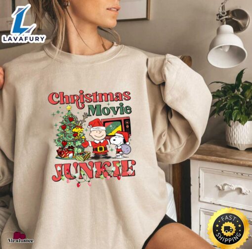 Christmas Movie Junkie  Merry Christmas Shirt