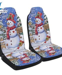 Christmas Snowman Seat Cover Cars…