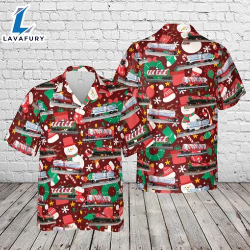 Christmas Tank Car Hawaiian Shirt