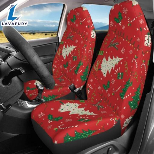 Christmas Tree Universal Car Seat Covers Vehicle Front Seat Coverss  Car Decor