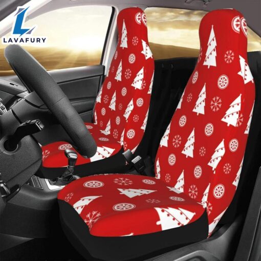 Christmas Trees Snowflake Car Seat Covers Vehicle Front Seat Coverss  Car Decor