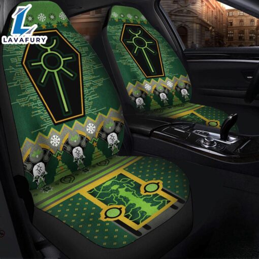 Christmas Warhammer 40k Christmas Green Premium Custom Car Seat Covers Decor Protectors Car Decor