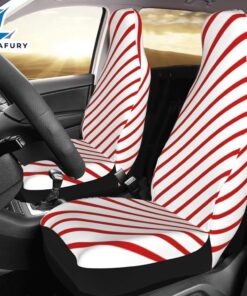 Christmas White Red Stripes Car…