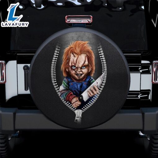 Chucky Zipper Car Spare Tire Gift For Campers