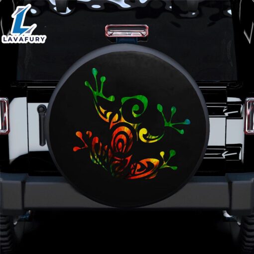 Color Frog Car Spare Tire Covers Gift For Campers